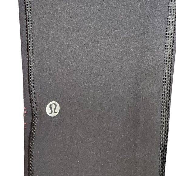 Lululemon‎ Leggings Colour Me Quick 7/8  25" Black Flash Light Tone Size 4 - Picture 7 of 10